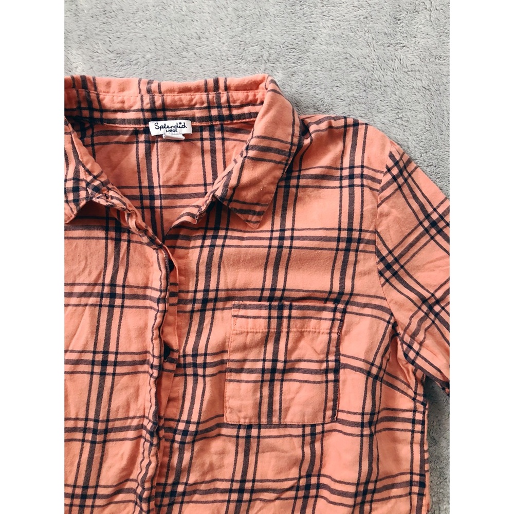 SPLENDID• No Show Button Flannel
